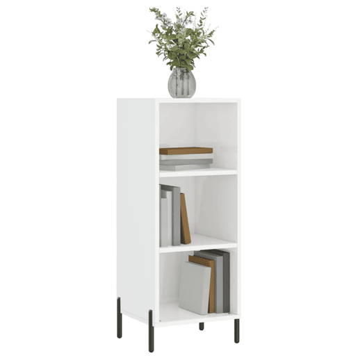 Aparador - Bufete - Móvei de apoio 34,5x32,5x90 cm derivados de madeira branco brilhante pt4410 Aparador - Bufete - Móvei de apoio 34,5x32,5x90 cm derivados de madeira branco brilhante pt4410