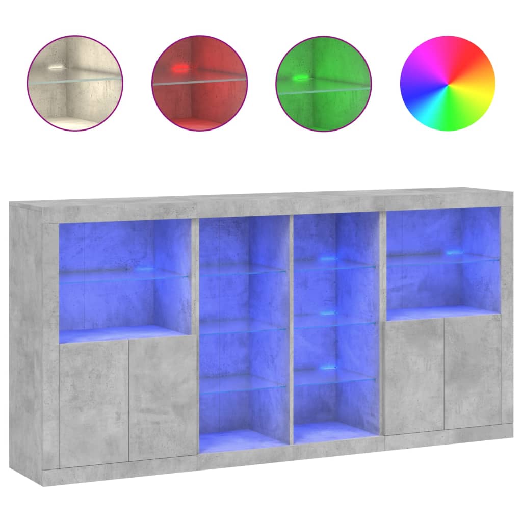 Aparador - Mueble de almacenamiento 202 Gris