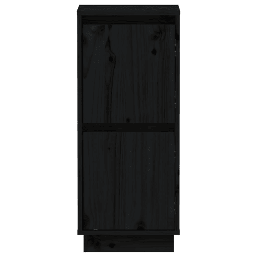 Aparadores - Bufetes - Móveis de apoio 2 pcs 31,5x34x75 cm madeira de pinho maciça preto pt52