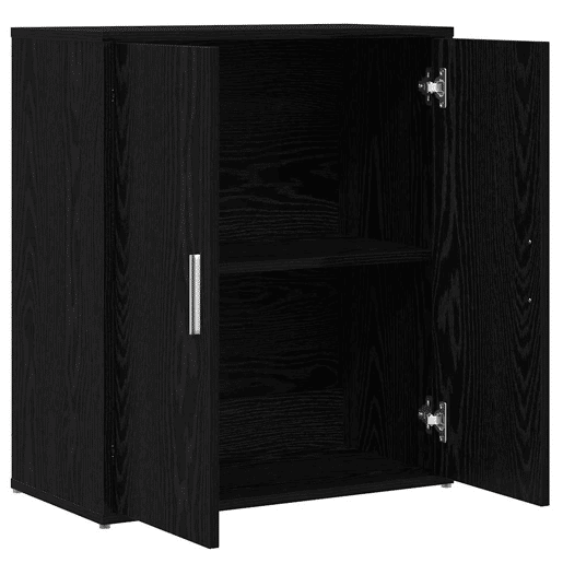 Bufete - Móvei de apoio 2 pcs Carvalho Preto 60 x 31 x 70 cm Madeira processada pt31