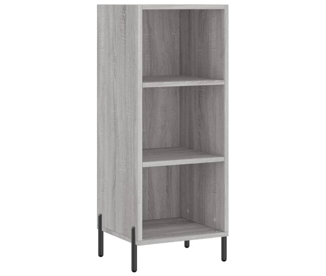 Aparador - mueble de almacenamiento de madera de ingeniería gris sonoma 34,5x32,5x90 cm es3411