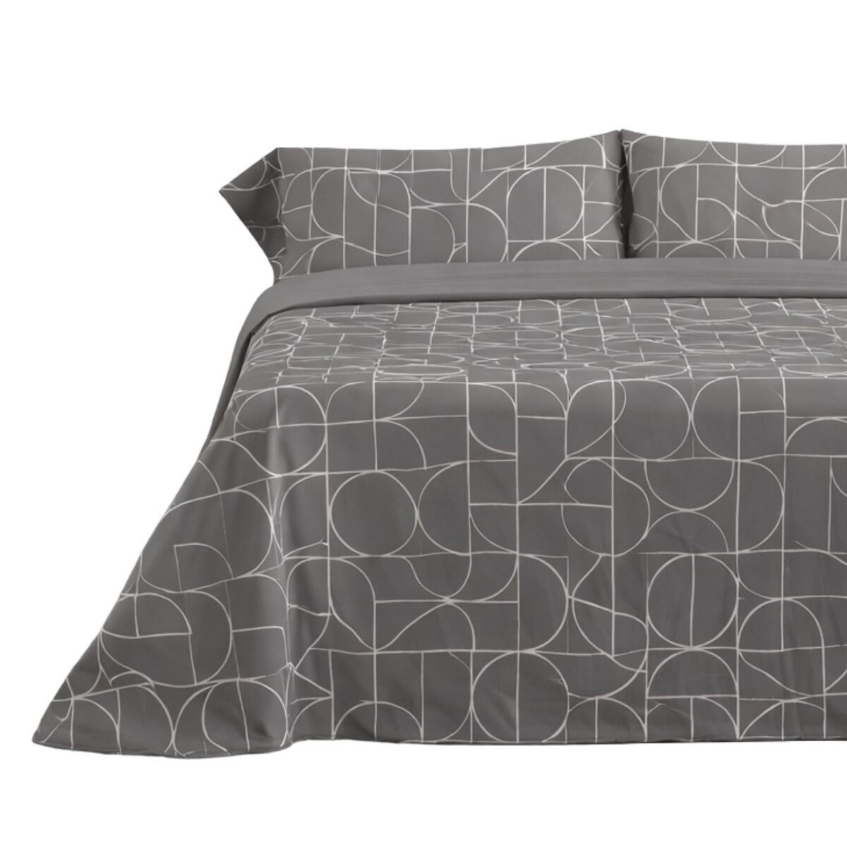Juego de sábanas 144 hilos form gris cama 90cm (3 piezas) donegal collections