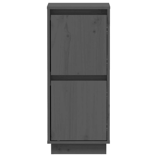 Aparadores - Bufetes - Móveis de apoio 2 pcs 31,5x34x75 cm madeira de pinho maciça cinza pt49