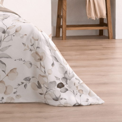 Jogo de Lençóis 144 fios Ahoa Bege Cama 90cm (3 peças) Donegal Collections