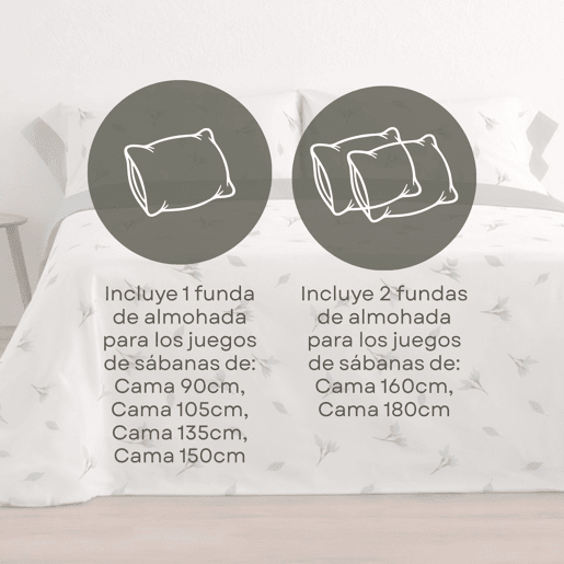 Jogo de Lençóis 144 fios Mue Verde Cama 150cm (3 peças) Donegal Collections