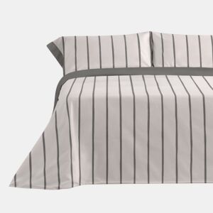Jogo de Lençóis 144 fios Mai Cinza Cama 150cm (3 peças) Donegal Collections