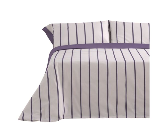 Juego de sábanas 144 hilos mai malva cama 135cm (3 piezas) donegal collections
