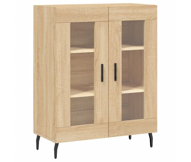 Aparador - mueble de almacenamiento de madera de ingeniería roble sonoma 69,5x34x90 cm es3762