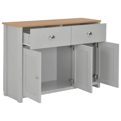 Aparador - Bufete - Móvei de apoio 112x35x81 cm cinzento pt4049