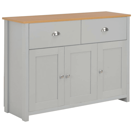 Aparador - Bufete - Móvei de apoio 112x35x81 cm cinzento pt4049