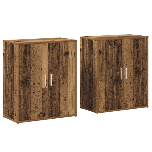 Bufete - Móvei de apoio 2 pcs Madeira antiga 60 x 31 x 70 cm Madeira processada pt12