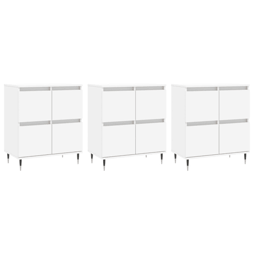 Aparadores - Bufetes - Móveis de apoio 3 pcs madeira processada branco pt5290