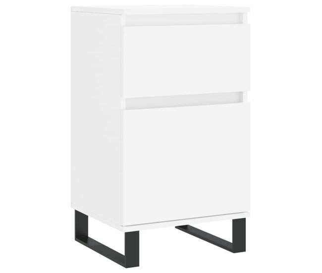 Aparador - mueble de almacenamiento madera de ingeniería blanco 40x35x70 cm es4396