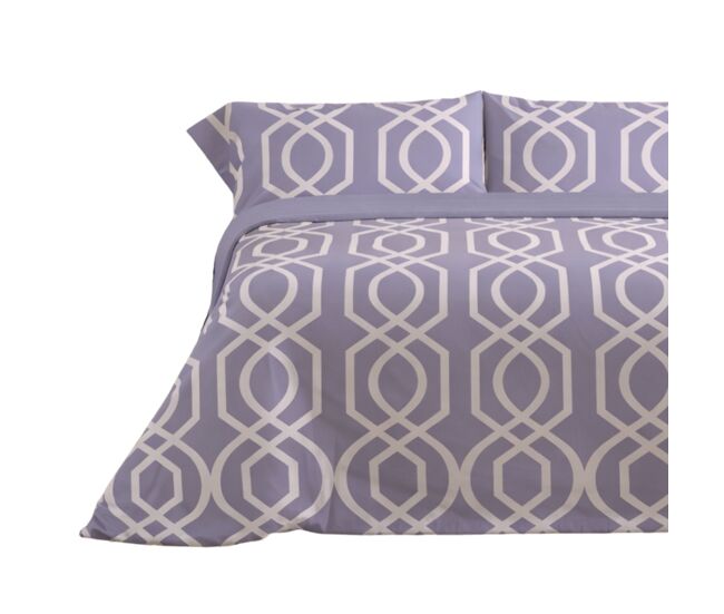 Juego de sábanas 144 hilos lian malva cama 180cm (4 piezas) donegal collections