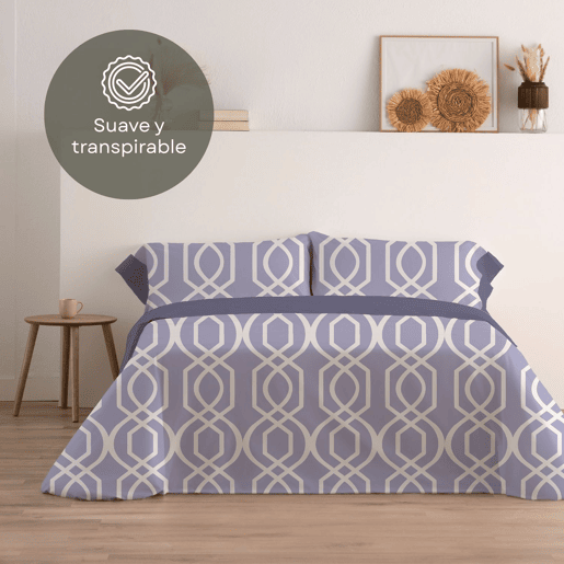 Jogo de Lençóis 144 fios Lian Malva Cama 180cm (4 peças) Donegal Collections