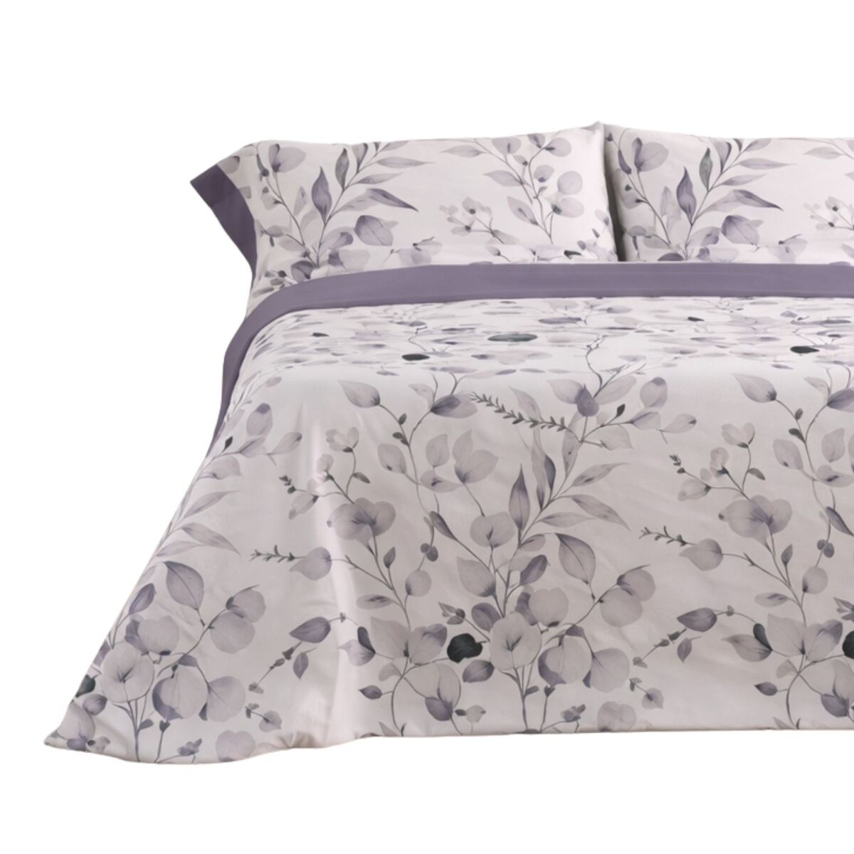 Juego de sábanas 144 hilos ahoa malva cama 150cm (3 piezas) donegal collections