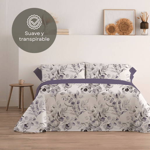 Jogo de Lençóis 144 fios Ahoa Malva Cama 150cm (3 peças) Donegal Collections