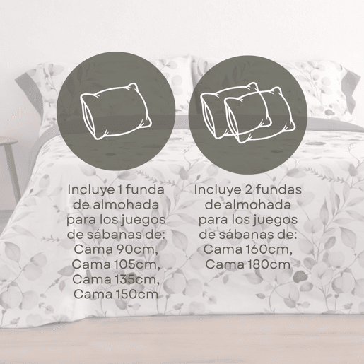 Jogo de Lençóis 144 fios Ahoa Malva Cama 150cm (3 peças) Donegal Collections