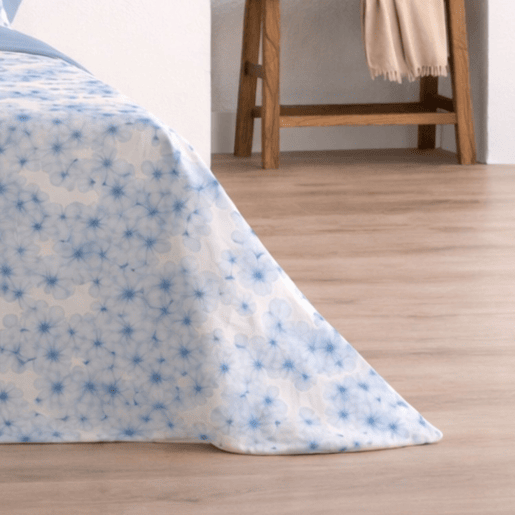 Jogo de Lençóis 144 fios Horts Azul Cama 105cm (3 peças) Donegal Collections