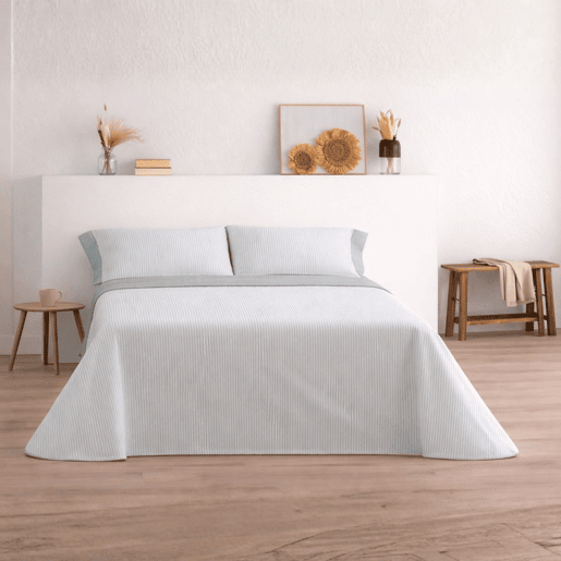 Jogo de Lençóis 144 fios Vichy Verde Cama 160cm (4 peças) Donegal Collections