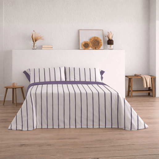 Jogo de Lençóis 144 fios Mai Malva Cama 150cm (3 peças) Donegal Collections