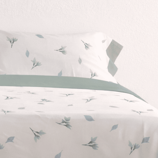 Jogo de Lençóis 144 fios Mue Verde Cama 135cm (3 peças) Donegal Collections