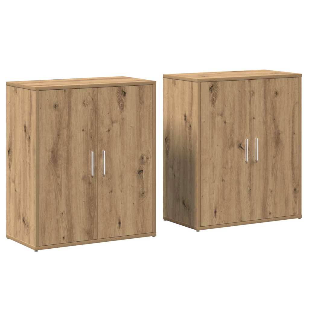 Aparador - Mueble de almacenamiento 2 pcs 60 Roble Artisan