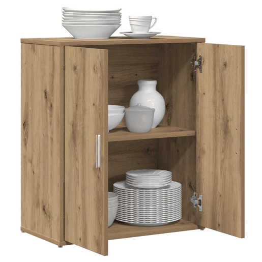 Bufete - Móvei de apoio 2 pcs Carvalho Artesanal 60 x 31 x 70 cm pt24