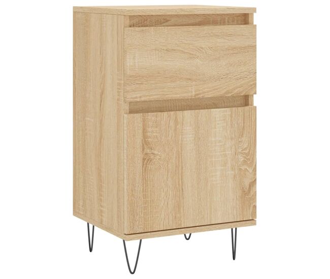 Aparador - mueble de almacenamiento madera de ingeniería roble sonoma 40x35x70 cm es4580