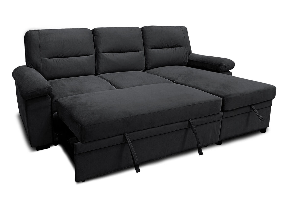 Sofa Cama Chaise Longue Emma en terciopelo