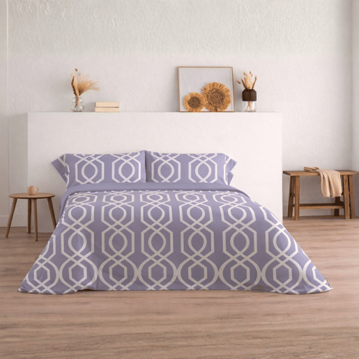Jogo de Lençóis 144 fios Lian Malva Cama 90cm (3 peças) Donegal Collections