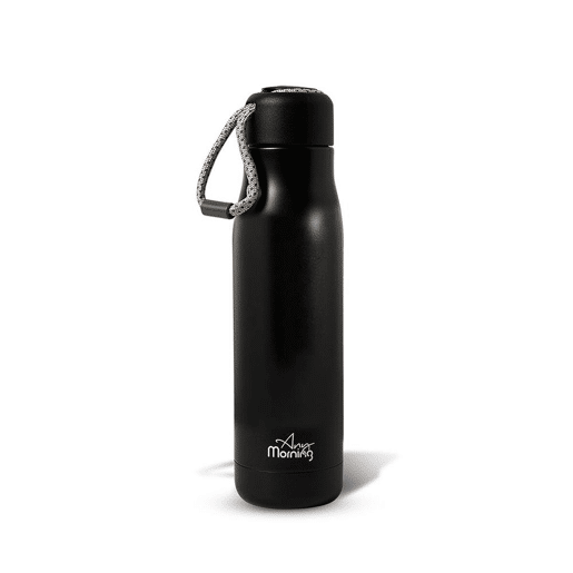 Garrafa Térmica Any Morning 600 ml Inox Preto Antivazamento