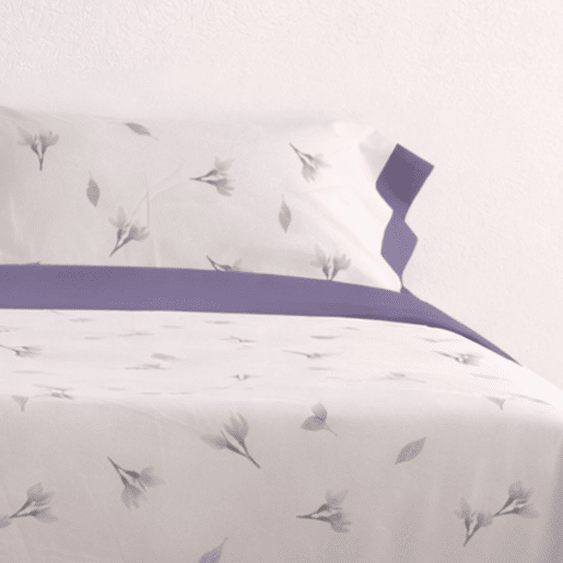Jogo de Lençóis 144 fios Mue Malva Cama 135cm (3 peças) Donegal Collections
