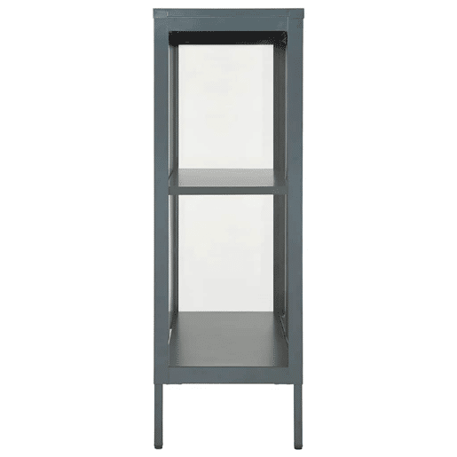 Aparador - Bufete - Móvei de apoio 75x35x105 cm vidro e aço antracite pt2406