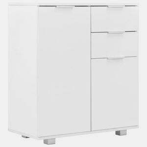 Aparador - Bufete - Móvei de apoio em contraplacado 71x35x80 cm branco brilhante pt2415