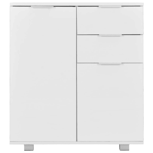Aparador - Bufete - Móvei de apoio em contraplacado 71x35x80 cm branco brilhante pt2415