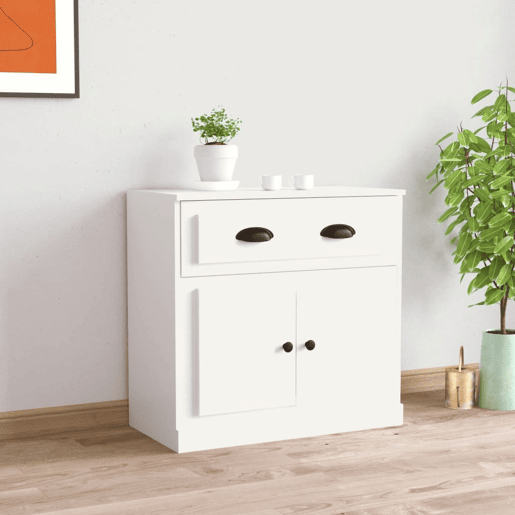 Aparador - Bufete - Móvei de apoio 70x35,5x67,5 cm derivados de madeira branco pt2514
