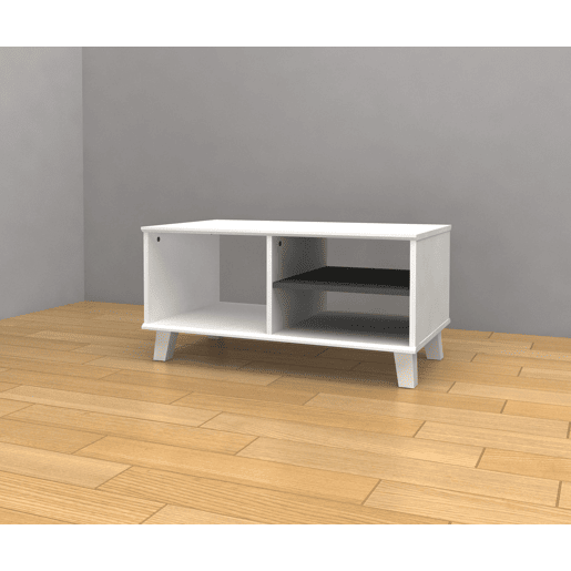 Mesa de Centro DN, Branco 80x40cm