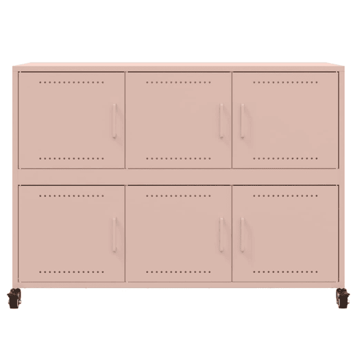 Aparador - Bufete - Móvei de apoio 100,5x39x72 cm aço rosa pt2360
