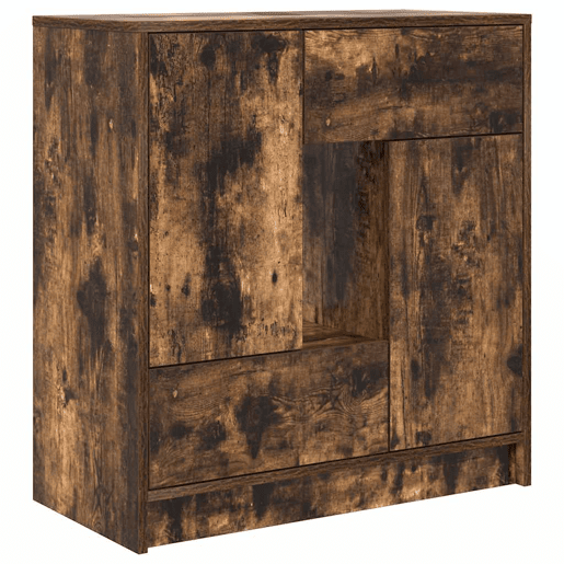 Aparador - Bufete - Móvei de apoio c gavetas e portas 70,5x34x74,5 cm carvalho fumado pt1855