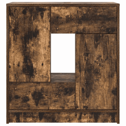 Aparador - Bufete - Móvei de apoio c gavetas e portas 70,5x34x74,5 cm carvalho fumado pt1855