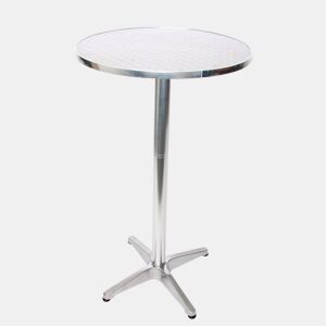 Mesa de bar em alumínio mesa bistrô com pés de alumínio altura ajustável 70110 cm diâmetro 60 cm 04_0008508