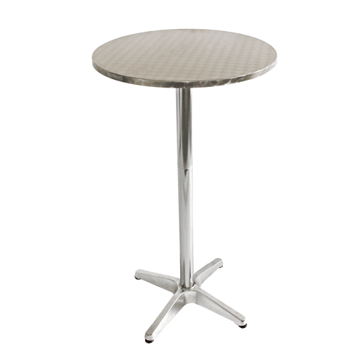 Mesa de bar em alumínio mesa bistrô com pés de alumínio altura ajustável 70110 cm diâmetro 60 cm 04_0008508 Mesa de bar em alumínio mesa bistrô com pés de alumínio altura ajustável 70110 cm diâmetro 60 cm 04_0008508