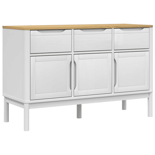 Aparador - Bufete - Móvei de apoio FLORO 114x43x74 cm pinho maciço branco pt4046