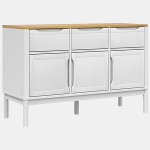 Aparador - Bufete - Móvei de apoio FLORO 114x43x74 cm pinho maciço branco pt4046