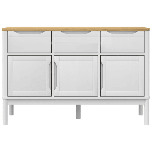 Aparador - Bufete - Móvei de apoio FLORO 114x43x74 cm pinho maciço branco pt4046