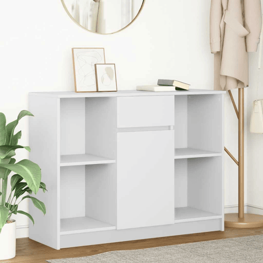 Aparador - Bufete - Móvei de apoio c gaveta 101x35x76 cm derivados de madeira branco pt1740