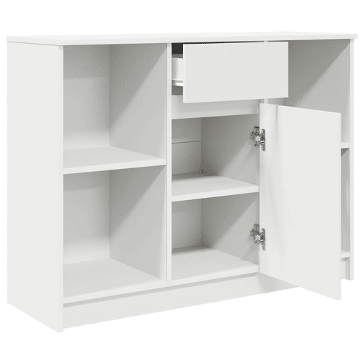 Aparador - Bufete - Móvei de apoio c gaveta 101x35x76 cm derivados de madeira branco pt1740