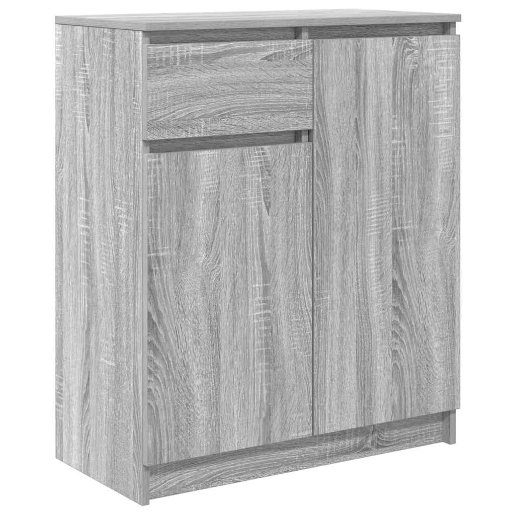 Aparador - Mueble de almacenamiento 71 Roble/ Gris
