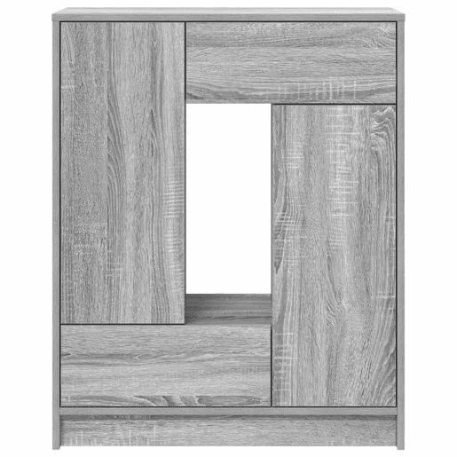 Aparador - Bufete - Móvei de apoio c gavetas e portas 73x31x90 cm sonoma cinzento pt1852
